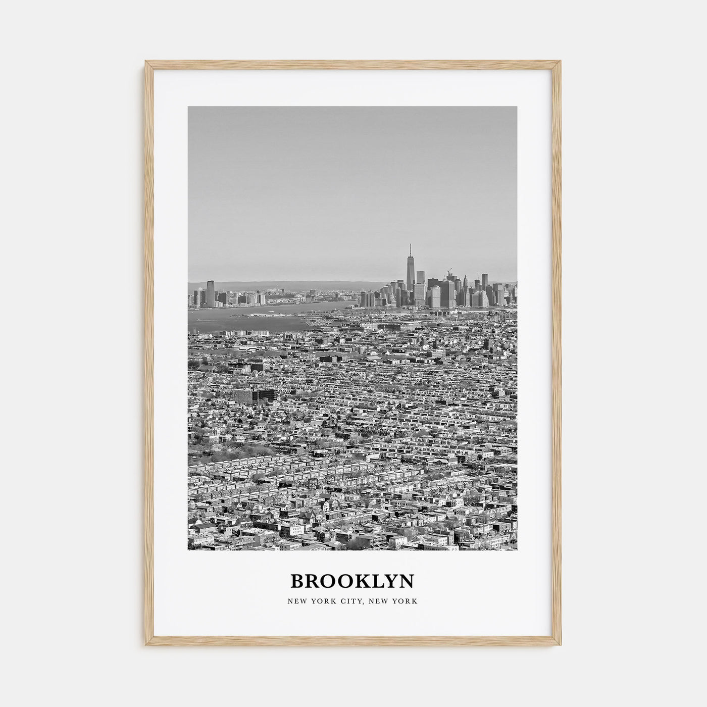 Brooklyn Portrait B&W No 2 Poster