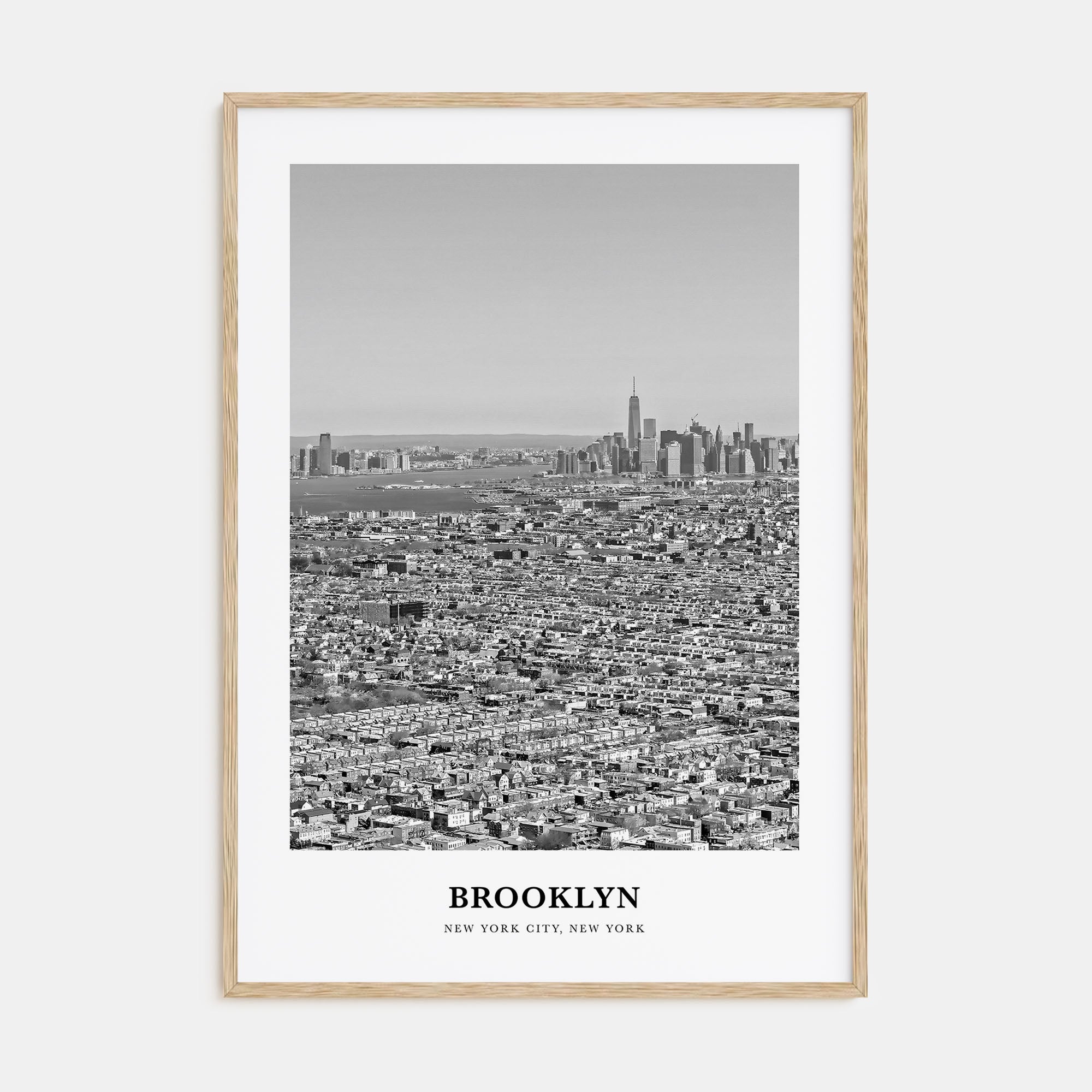 Brooklyn Portrait B&W No 2 Poster