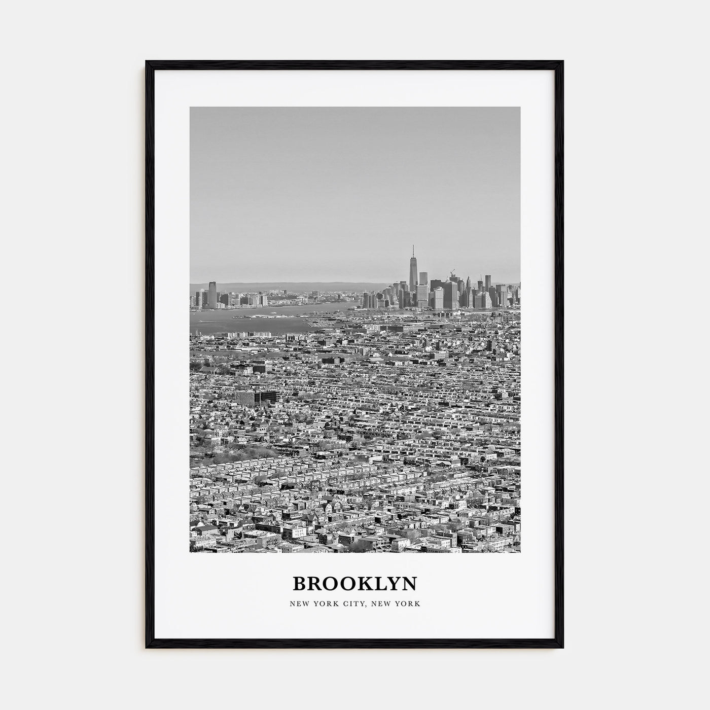 Brooklyn Portrait B&W No 2 Poster