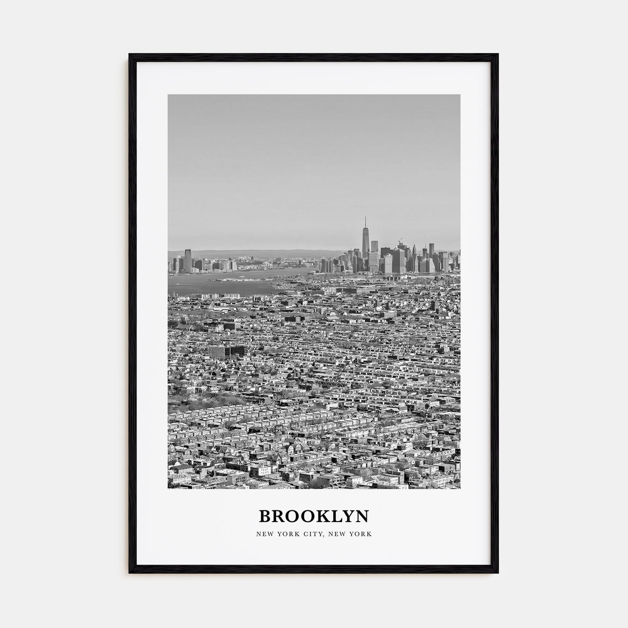 Brooklyn Portrait B&W No 2 Poster