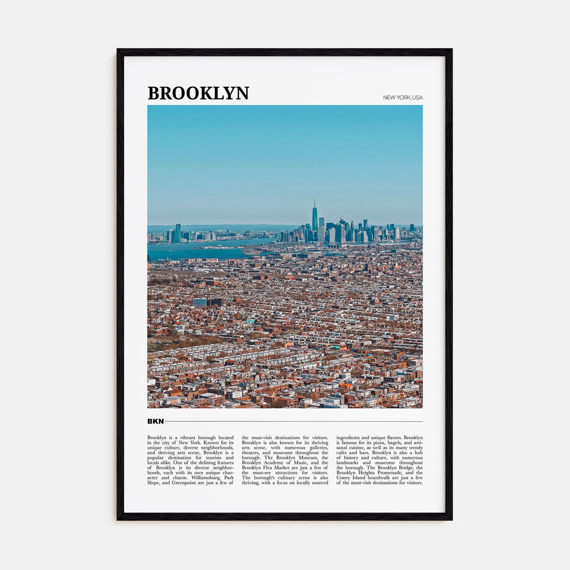 Brooklyn Travel Color No 2 Poster