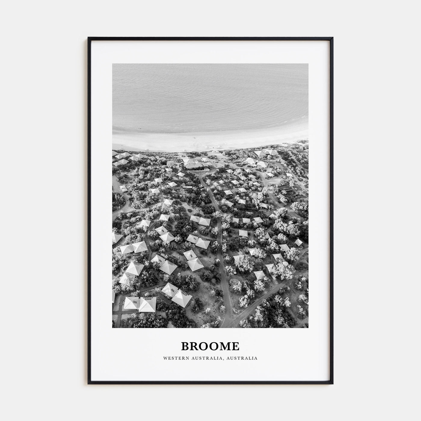 Broome Portrait B&W Poster