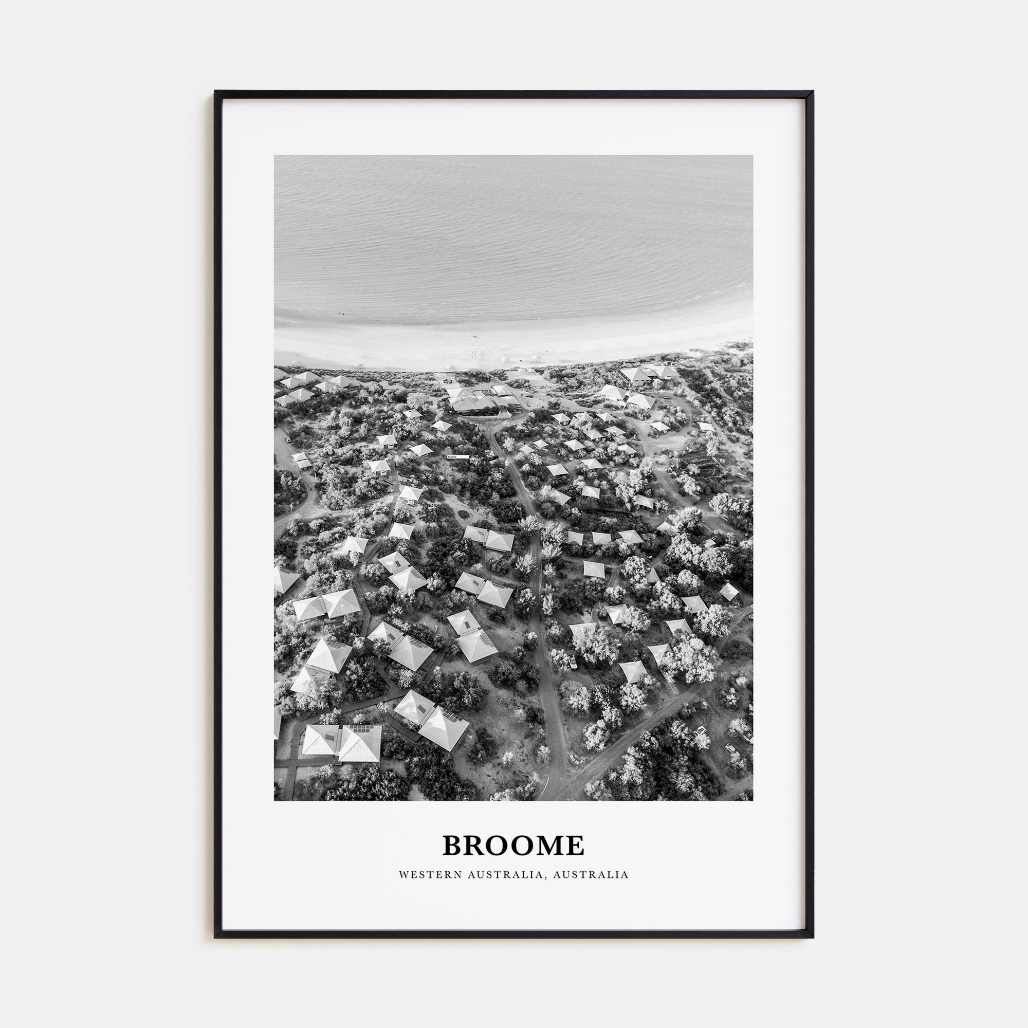 Broome Portrait B&W Poster