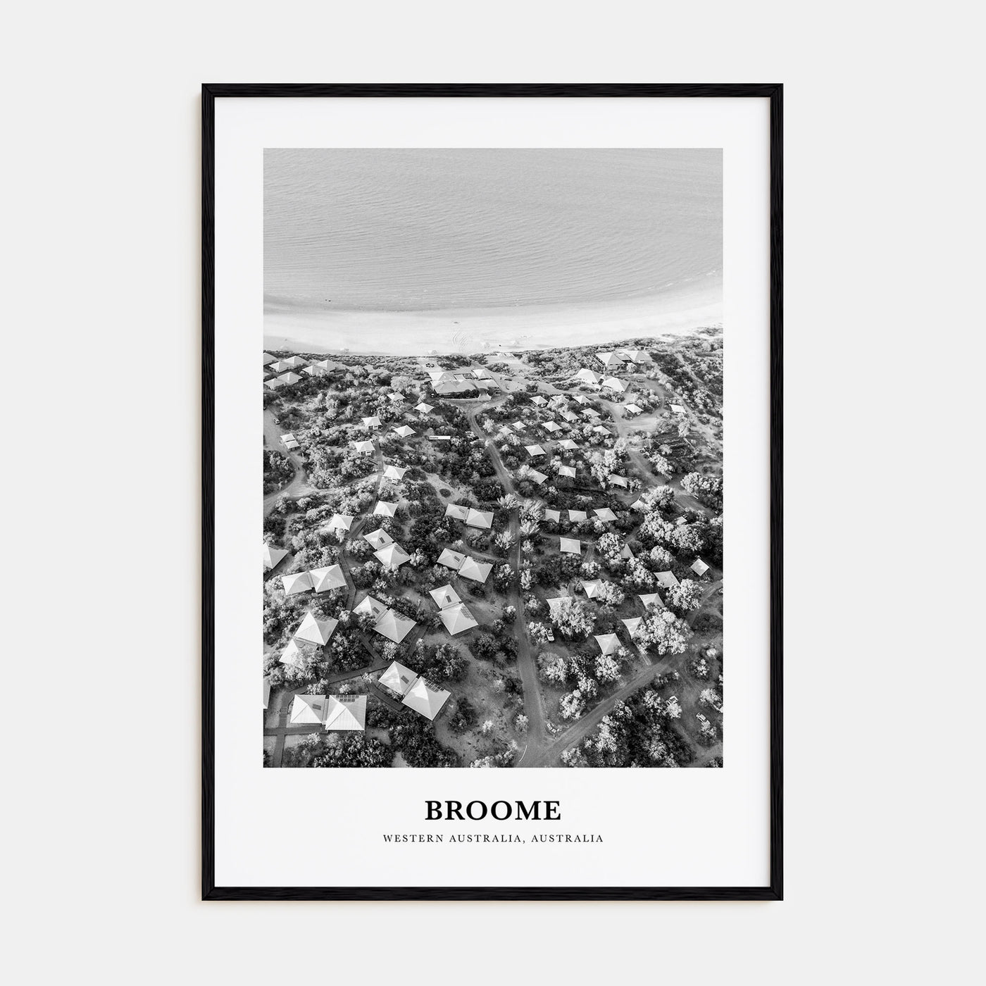 Broome Portrait B&W Poster