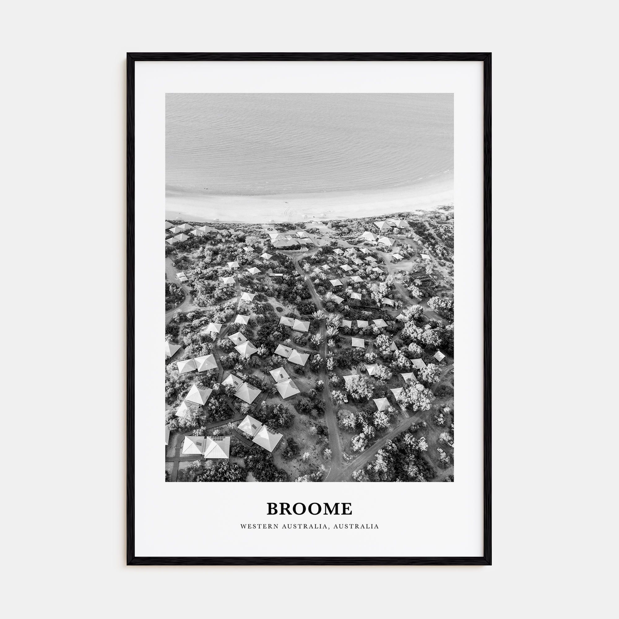 Broome Portrait B&W Poster