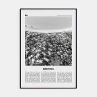 Broome Travel B&W Poster