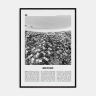 Broome Travel B&W Poster