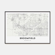 Broomfield Map Landscape Poster