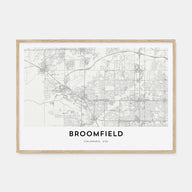 Broomfield Map Landscape Poster