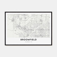 Broomfield Map Landscape Poster