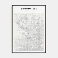 Broomfield Map Portrait Poster