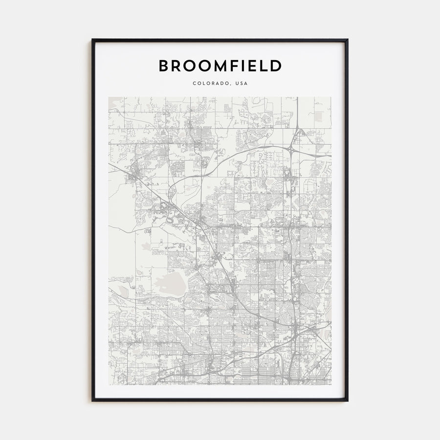 Broomfield Map Portrait Poster