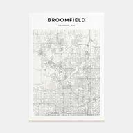 Broomfield Map Portrait Poster