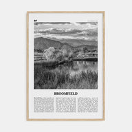 Broomfield Travel B&W Poster