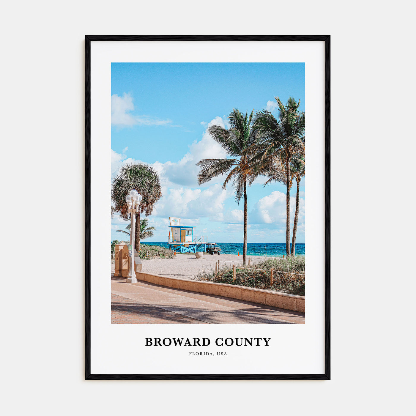 Broward County Portrait Color Poster