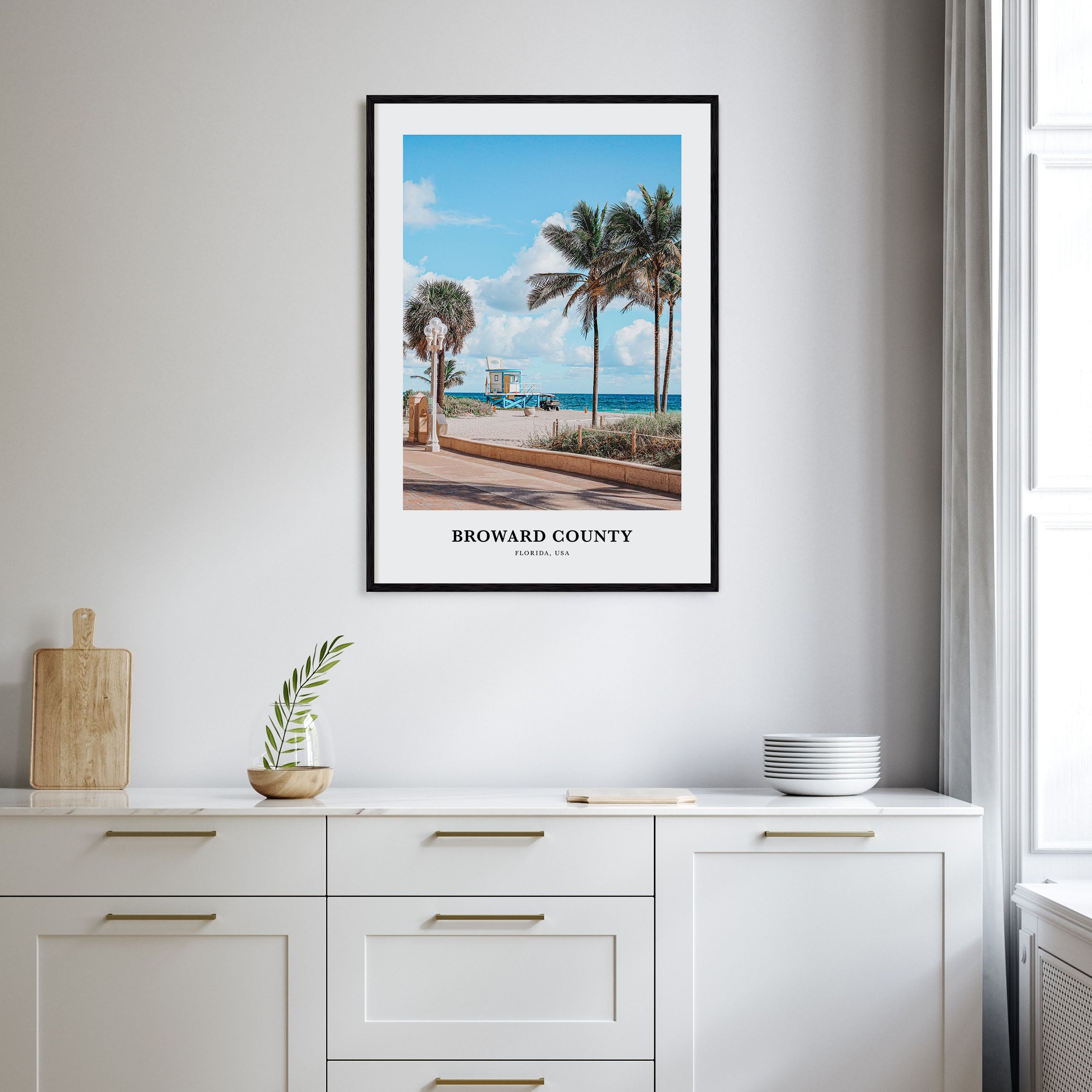 Broward County Portrait Color Poster