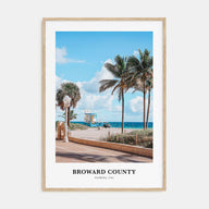 Broward County Portrait Color Poster