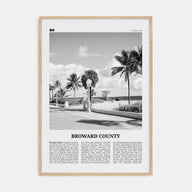 Broward County Travel B&W Poster