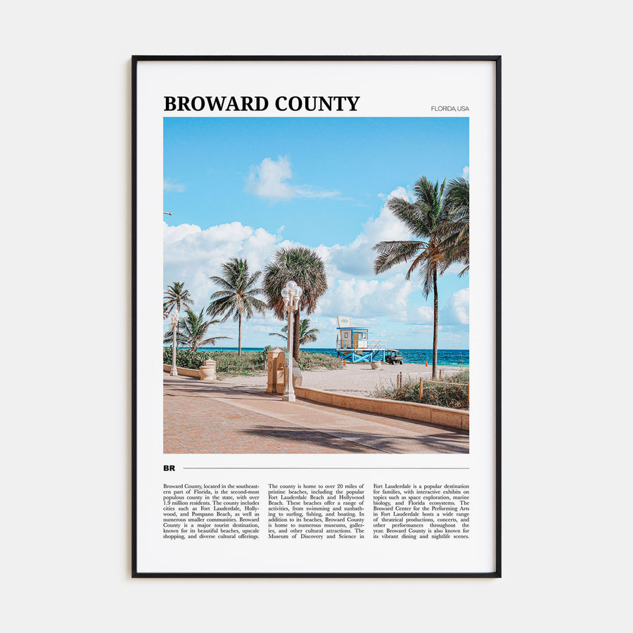 Broward County Travel Color Poster