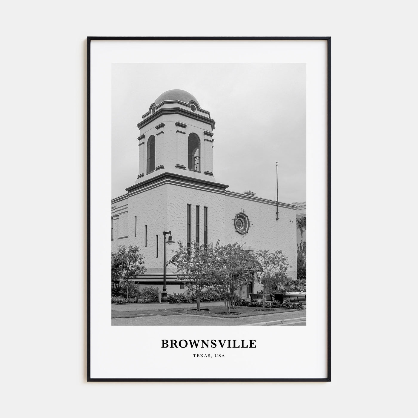 Brownsville Portrait B&W Poster