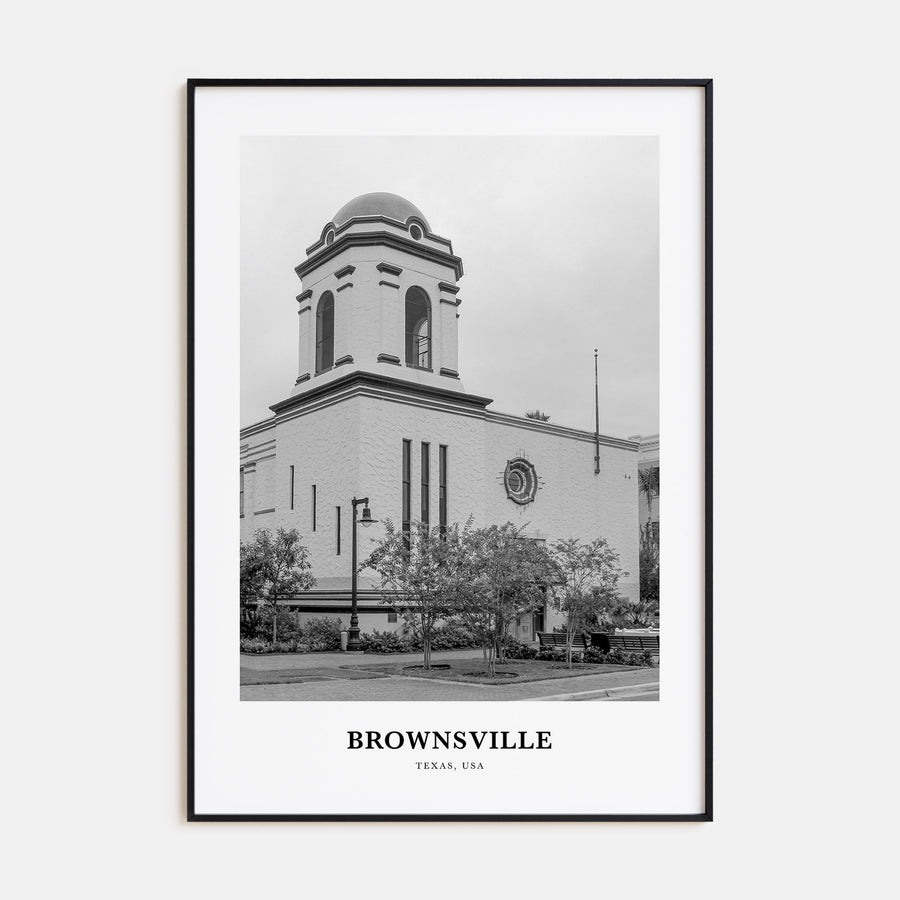 Brownsville Portrait B&W Poster