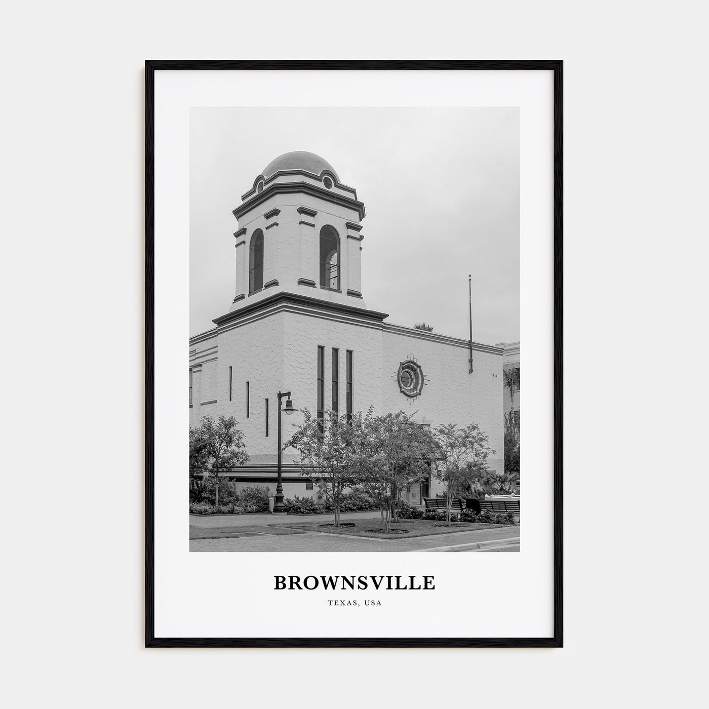 Brownsville Portrait B&W Poster
