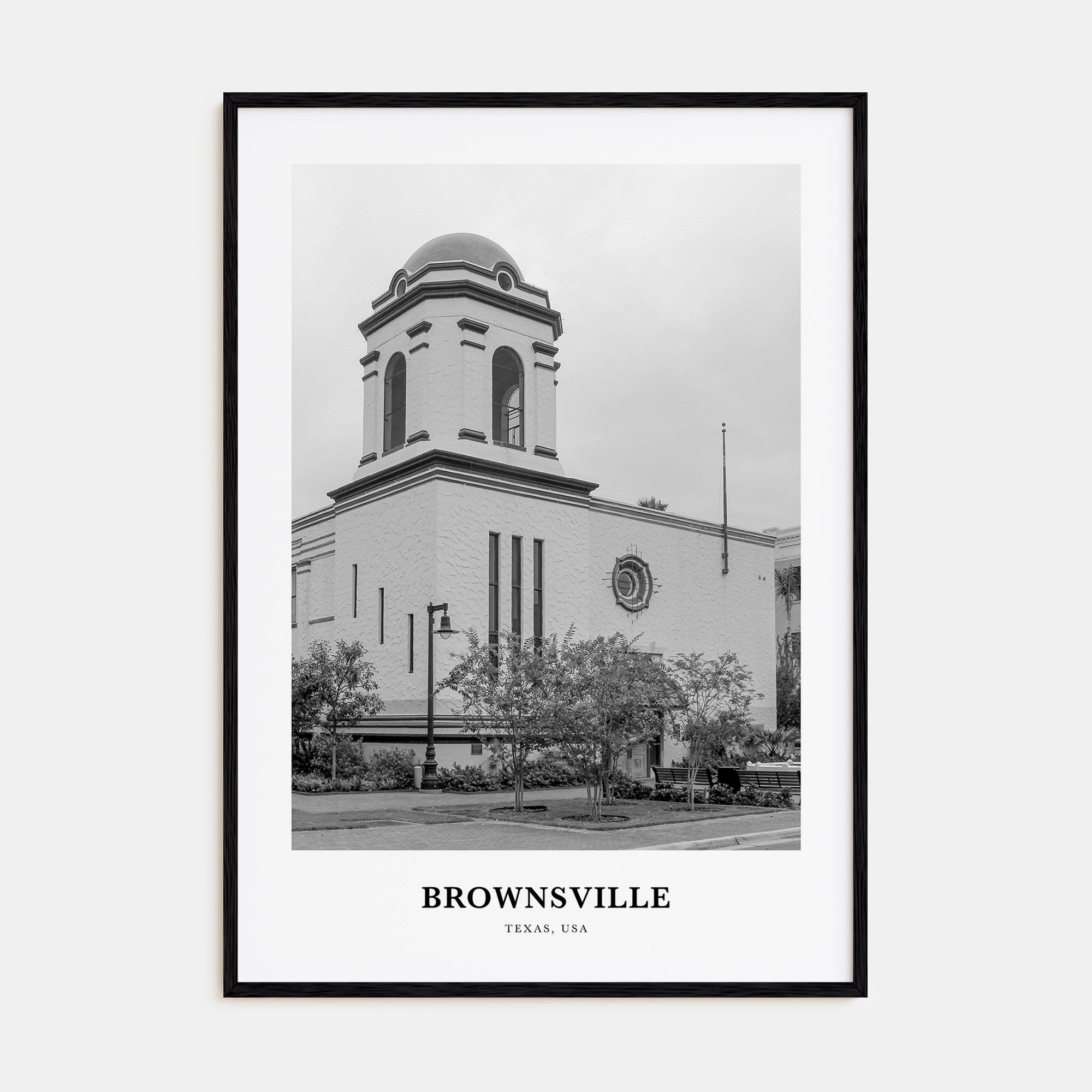 Brownsville Portrait B&W Poster