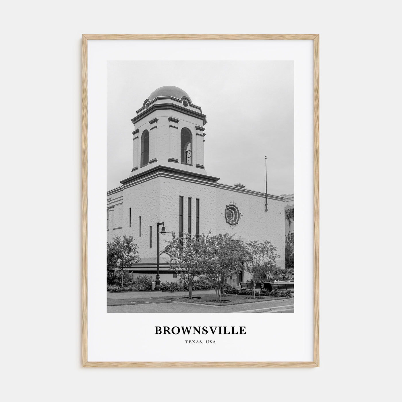 Brownsville Portrait B&W Poster