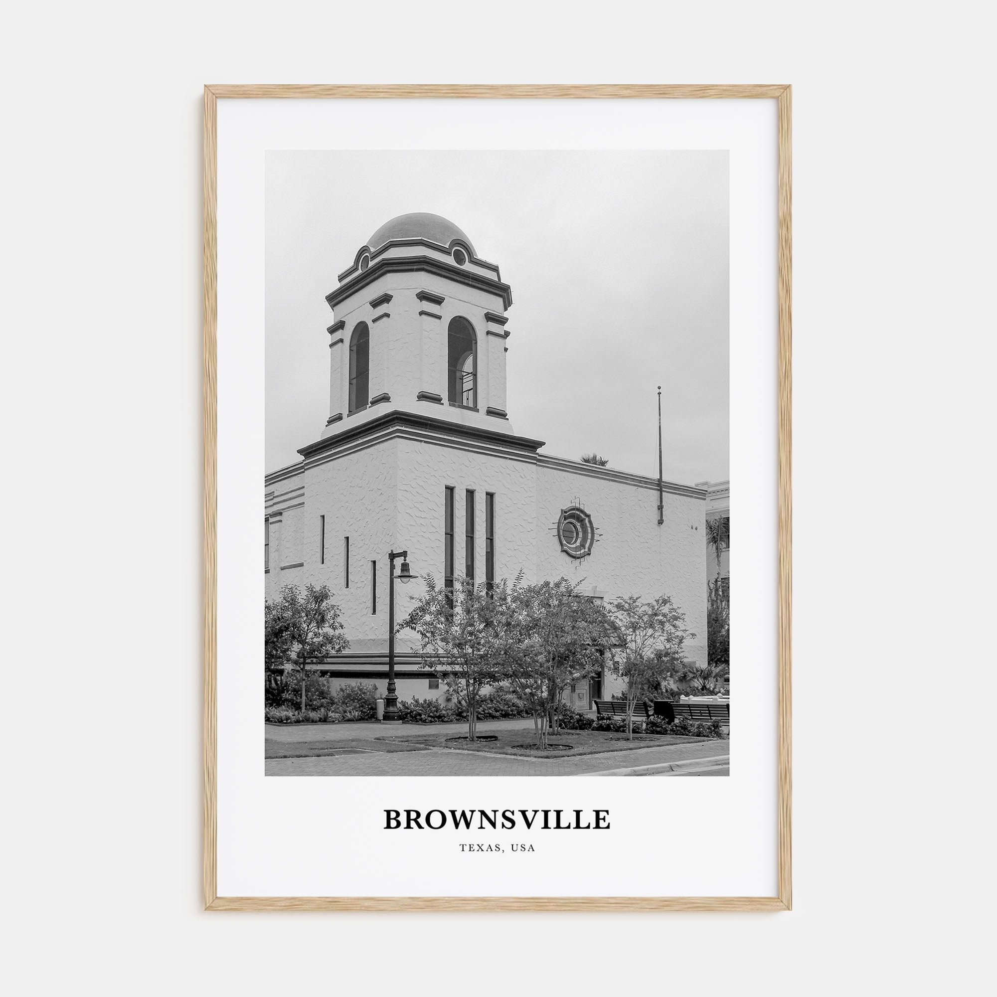 Brownsville Portrait B&W Poster