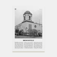 Brownsville Travel B&W Poster
