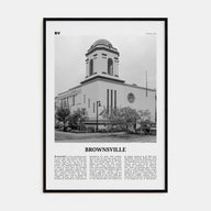 Brownsville Travel B&W Poster
