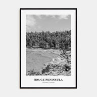 Bruce Peninsula Portrait B&W Poster