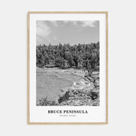 Bruce Peninsula Portrait B&W Poster
