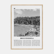 Bruce Peninsula Travel B&W Poster