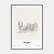 Bruges Drawn Poster