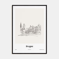 Bruges Drawn Poster