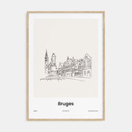 Bruges Drawn Poster