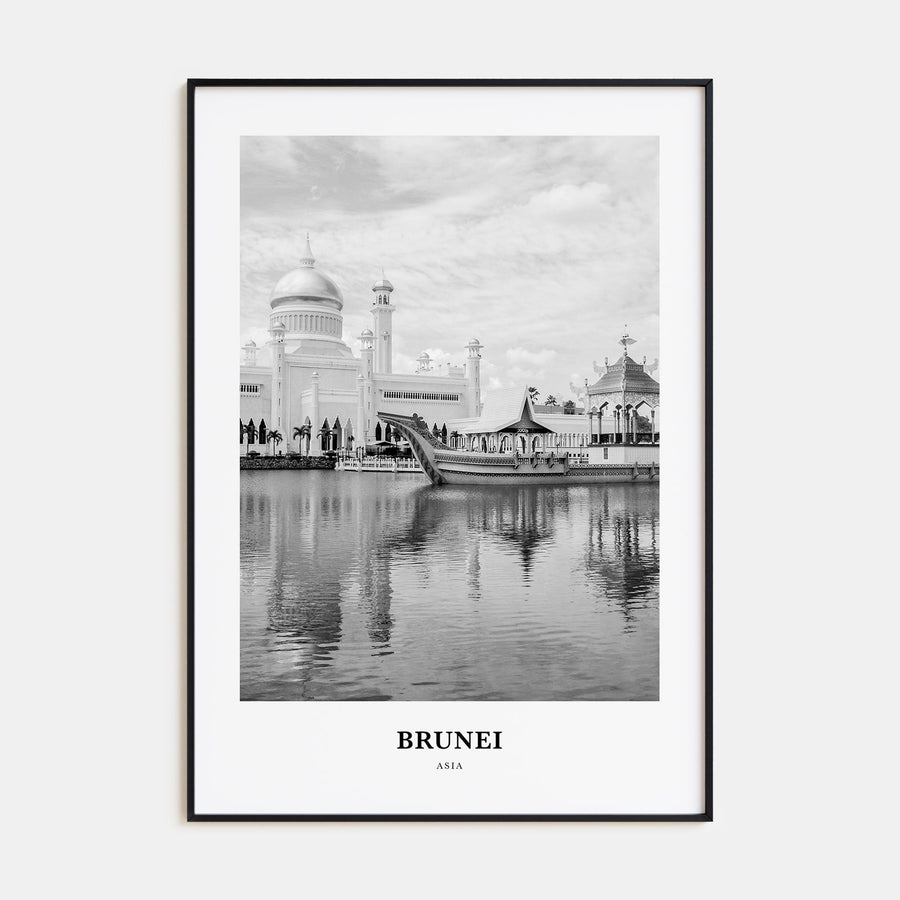 Brunei Portrait B&W Poster
