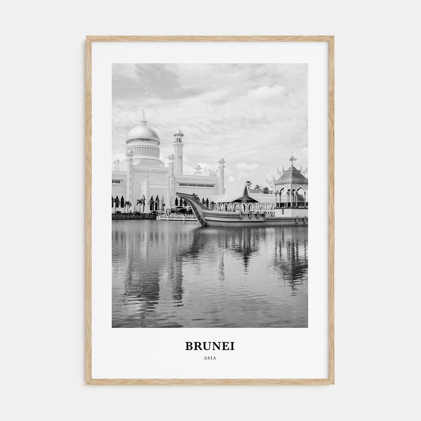 Brunei Portrait B&W Poster