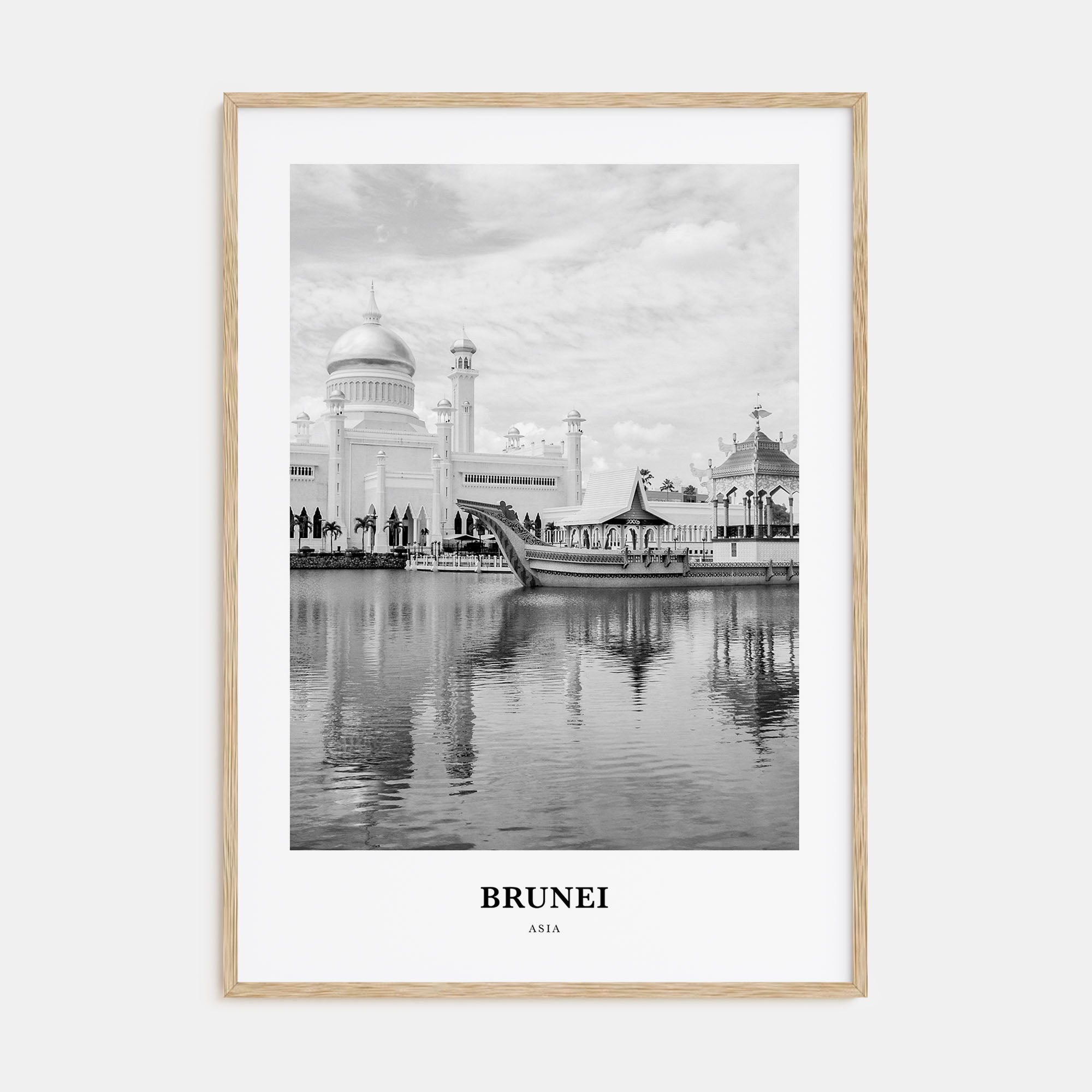 Brunei Portrait B&W Poster