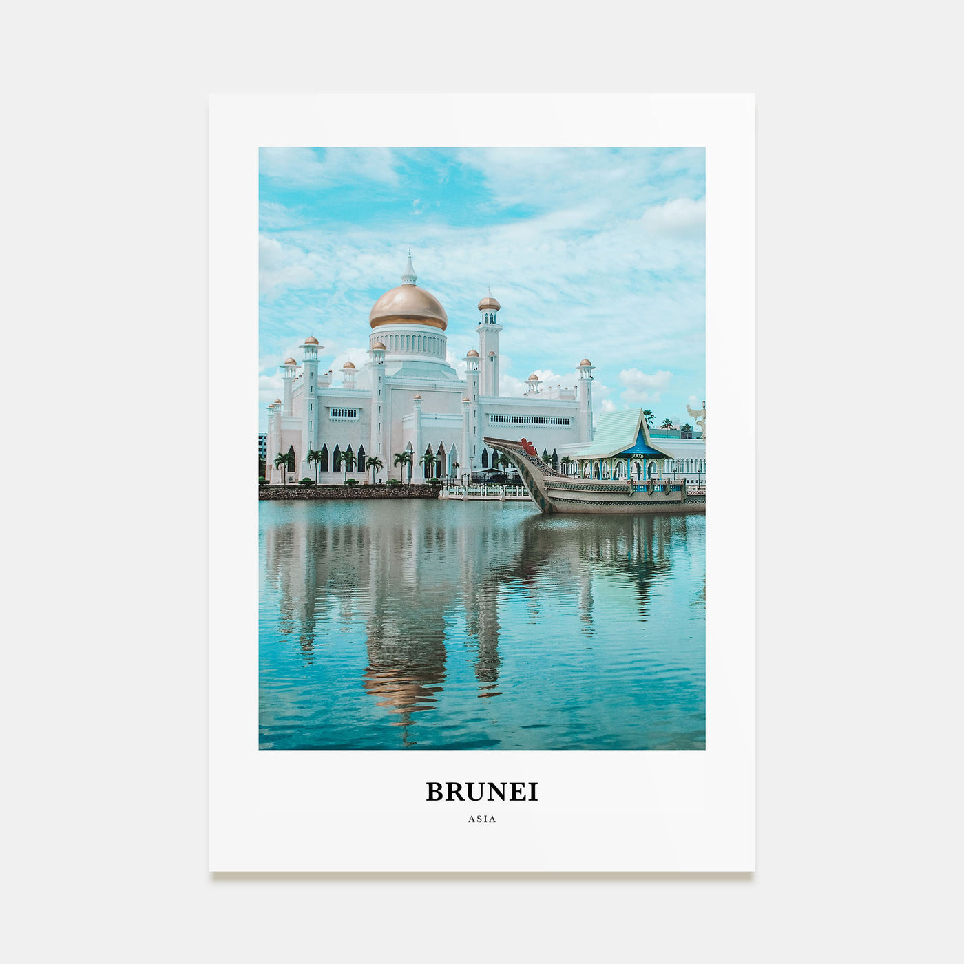 Brunei Portrait Color Poster