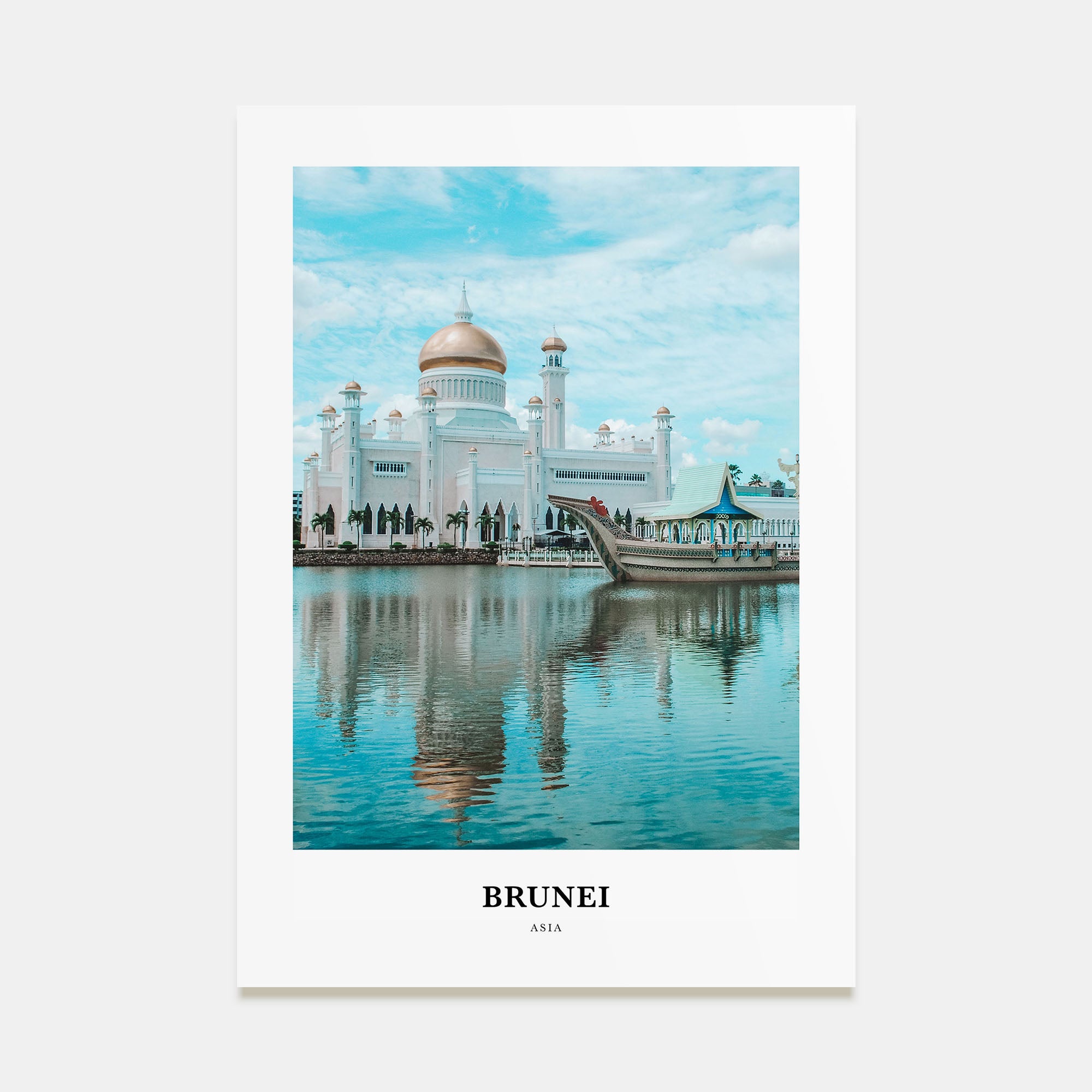 Brunei Portrait Color Poster