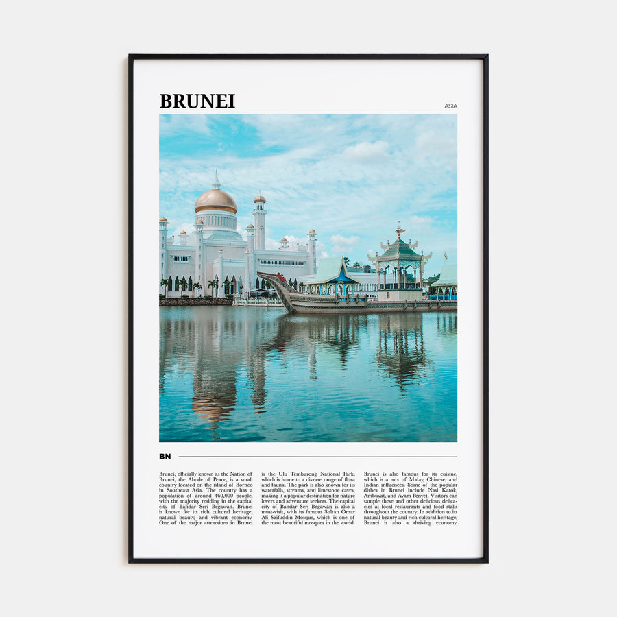 Brunei Travel Color Poster