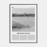 Brunswick County Travel B&W Poster