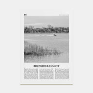 Brunswick County Travel B&W Poster