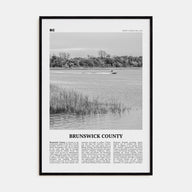 Brunswick County Travel B&W Poster