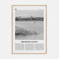 Brunswick County Travel B&W Poster