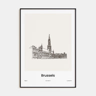 Brussels Drawn Poster