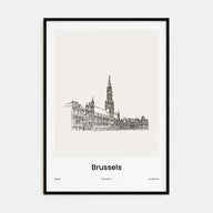 Brussels Drawn Poster