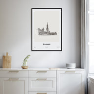 Brussels Drawn Poster